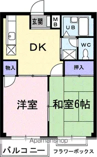 茨城県稲敷郡阿見町大字廻戸【アパート】の間取り