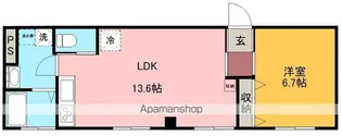 ビエナ下切【3階】の間取り