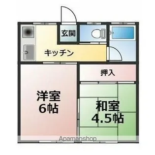 メゾン・ド・ルーン横河原【2階】の間取り