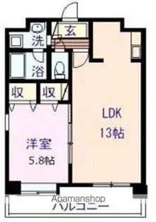 クレストリー長嶺南【9階】の間取り