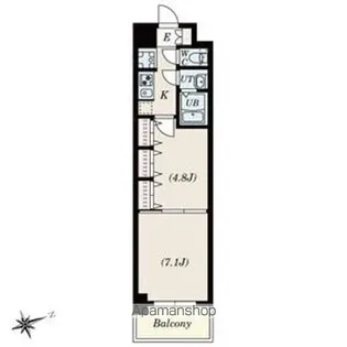 SーRESIDENCE神沢AFFORD12月契約限定キャンペー【113号室】の間取り