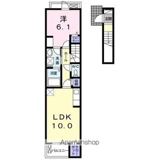 プログレス リプル Ⅰ【2階】の間取り
