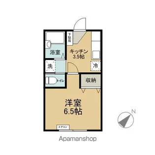 レジデンスSATO【205号室】の間取り