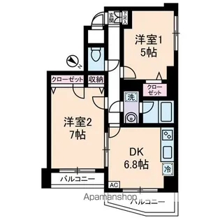 コート高橋【4階】の間取り