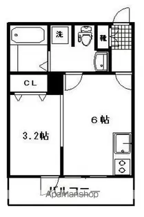 メリディアン国見弐番館【2階】の間取り