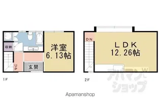 NEKOTO山科安朱【1号室】の間取り