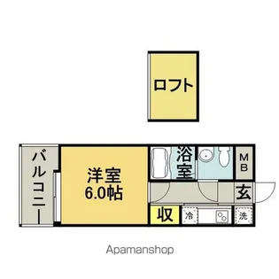 エステートモア博多駅南【805号室】の間取り