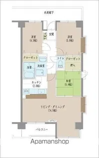 シャトレM【201号室】の間取り