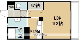 シュロス久根別【206号室】の間取り