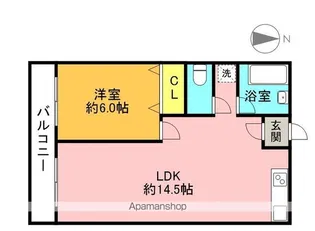 双葉ハイツ【1階】の間取り