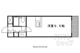 DETOMー1西陣南【404号室】の間取り