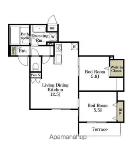 ルピナス【1階】の間取り