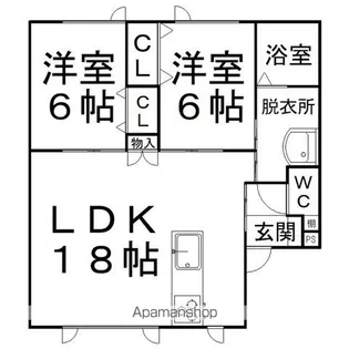 宅建寿町(仮)【2-A号室】の間取り