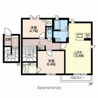 エレガント桐【2階】の間取り