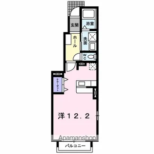 クレメント・エス【1階】の間取り