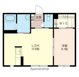 群馬県邑楽郡大泉町朝日1丁目【アパート】の間取り