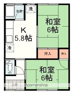 紫ハイツ【105号室】の間取り