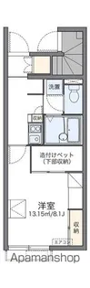 レオパレス風月【103号室】の間取り