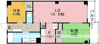 リブレ待兼山【5階】の間取り