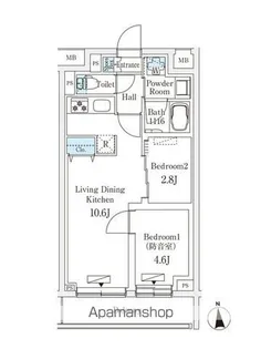 東京都練馬区桜台3丁目【マンション】の間取り