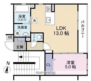 ライム海老塚【3階】の間取り
