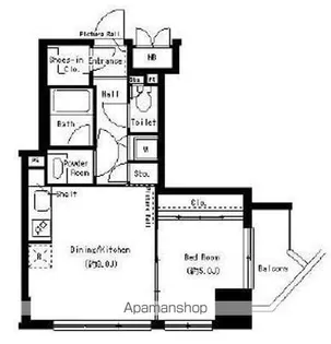 パークアクシス御徒町【9階】の間取り
