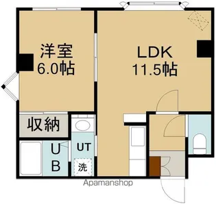 シャルル大手町【402号室】の間取り
