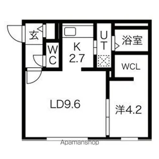 alloggio mite【4階】の間取り