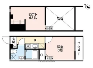 SIZZLE01(シズルゼロイチ)【2階】の間取り
