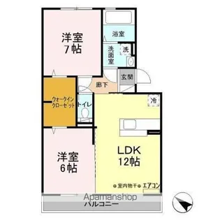 グランデュール55 B【2階】の間取り