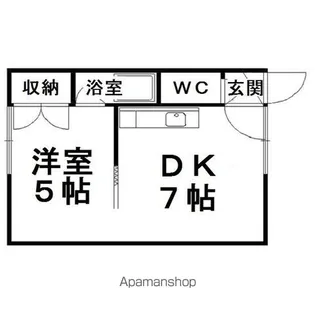 コーポ小野【202号室】の間取り