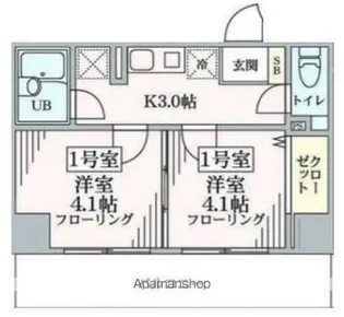 エクセレントアフィー横浜橋【2階】の間取り
