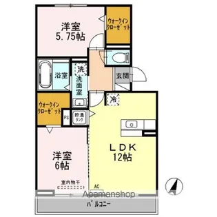 グランデ北沢【2階】の間取り