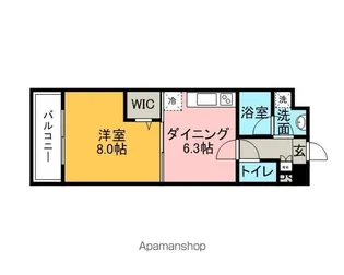 トゥリートップ【105号室】の間取り