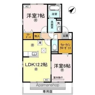 リビングタウン宇多津 A棟【1階】の間取り