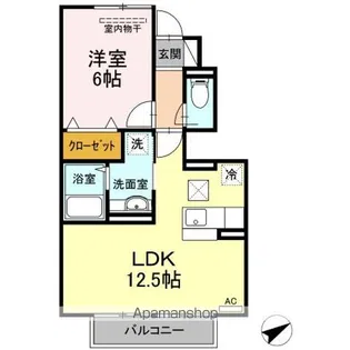 クリエイティブ B棟【1階】の間取り