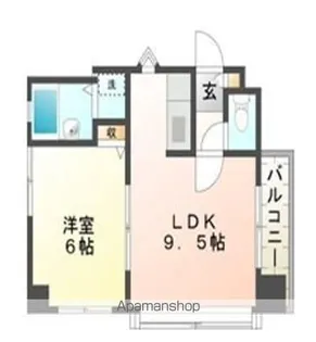 ベルトピア姫路Ⅰ【2階】の間取り