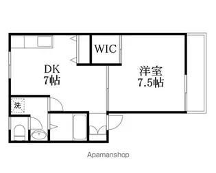 プチマイルーム【101号室】の間取り
