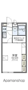 レオパレスしまた【106号室】の間取り