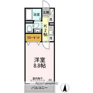 東京都新宿区西落合1丁目【アパート】の間取り