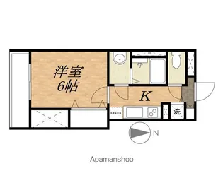 グランドハイツこまちⅡ【2C号室】の間取り