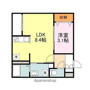 月光福山東壱番館【1階】の間取り