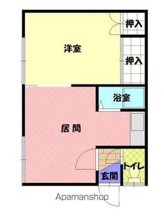 旭町113ハイツA【2階】の間取り