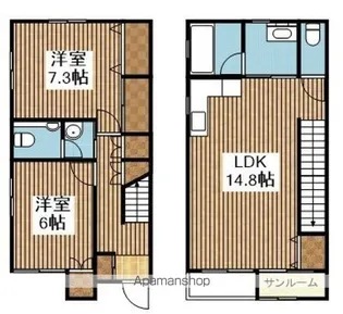メゾン・ララA【A-3号室】の間取り