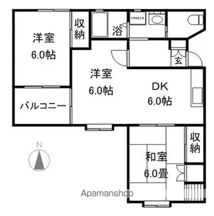 サンハイツ西条【2階】の間取り