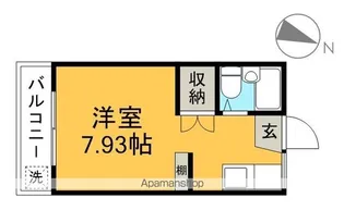 コーポあいりす【3階】の間取り