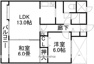 TOAマンション【2階】の間取り
