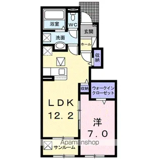 アクティブ スカイ【1階】の間取り