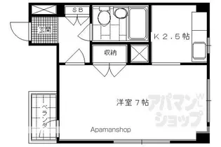 サンフラワー御幸町【103号室】の間取り