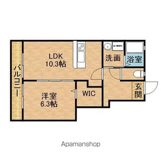 アルソーレA【1階】の間取り